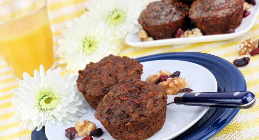 Carrot and Cranberry Muffins 