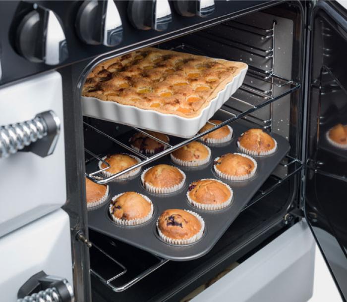Fal Elan Deluxe fan oven with cake